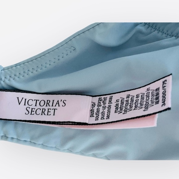 Victoria’s Secret 34DDD T-Shirt Denim Push Up Full Coverage Bra Bikini Top - Picture 4 of 6